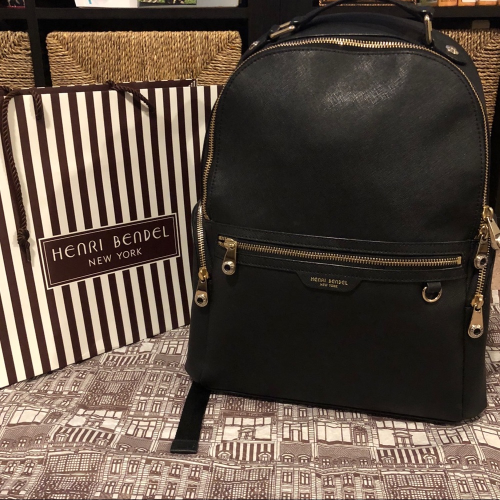 Black Henri Bendel West 57th Travel Backpack